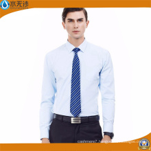 White Fashion Dress Shirt for Men Business Formal Plain Shirts